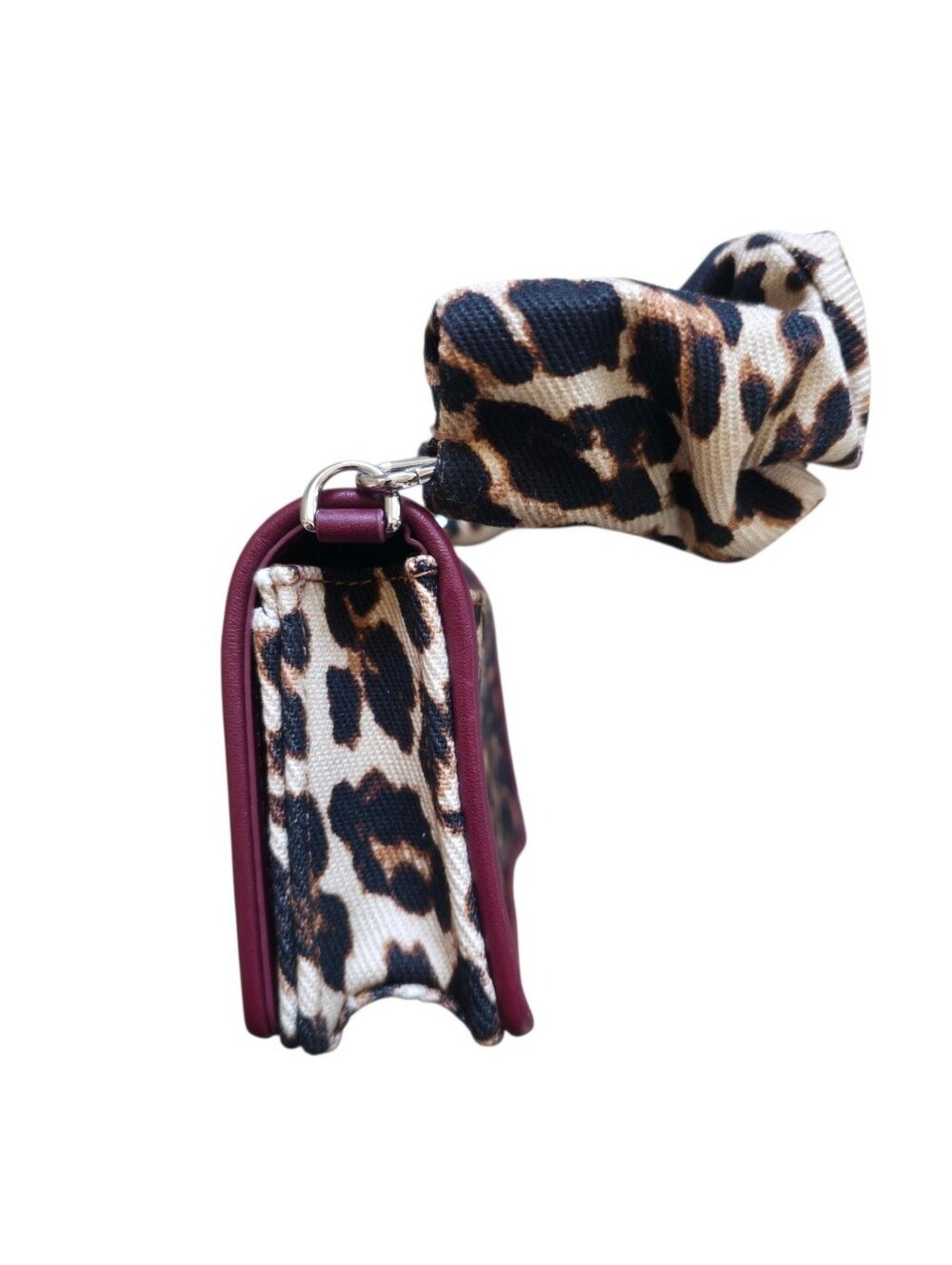 Kate Spade Natasha Leopard Scrunch Strap Mini Bag KM399 - Picture 4 of 11